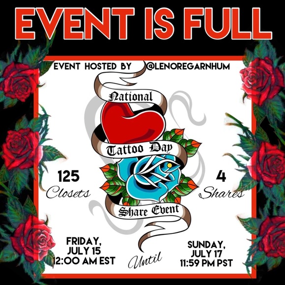 Please like new listing for final roster🌹..
  National Tattoo Day Share Event - Picture 13 of 15